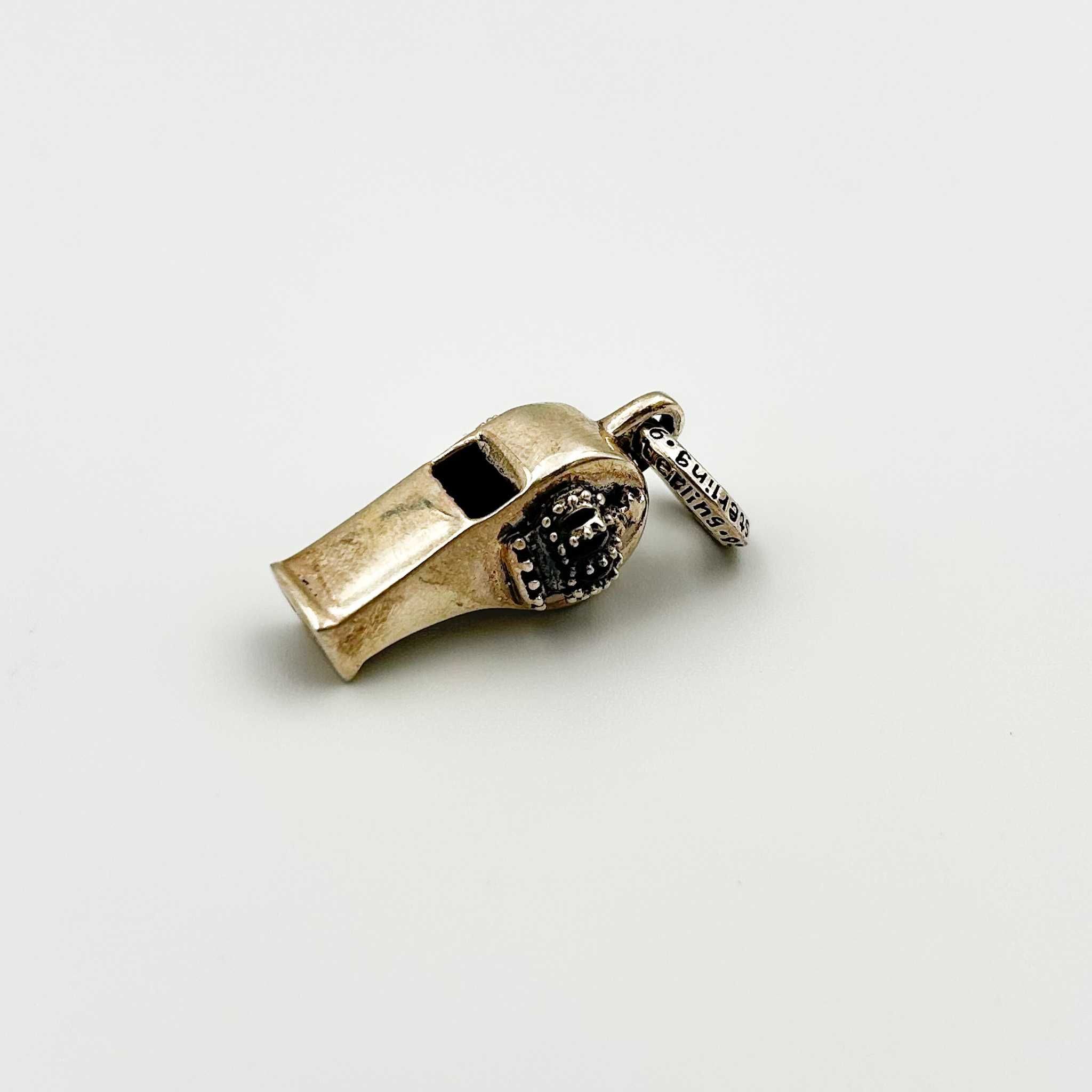 Pandantiv Unic Fluier Retro - Argint Masiv 925 - Chrome Hearts Style