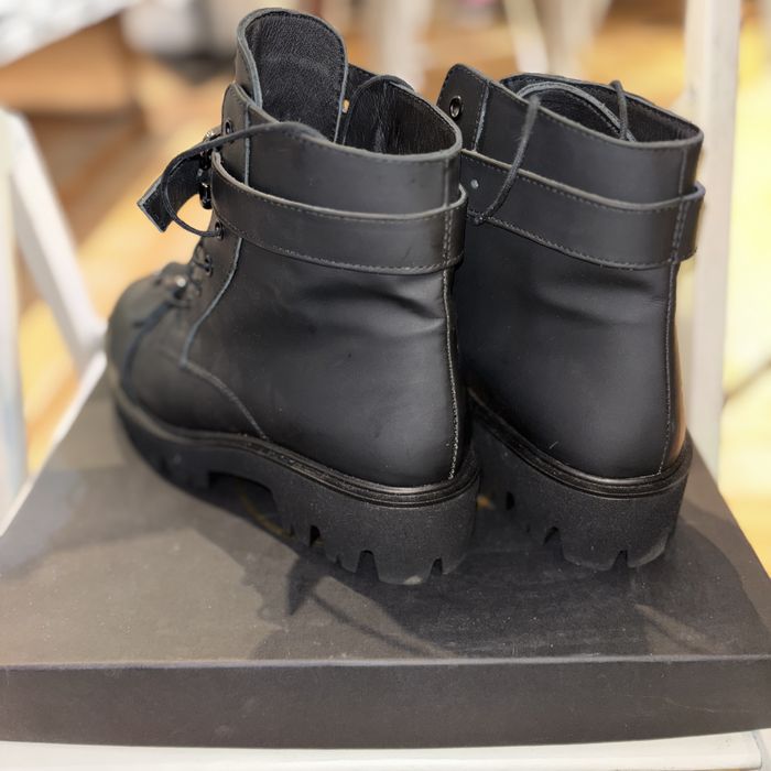 Bocanci Moja Baby Combat Matte Piele