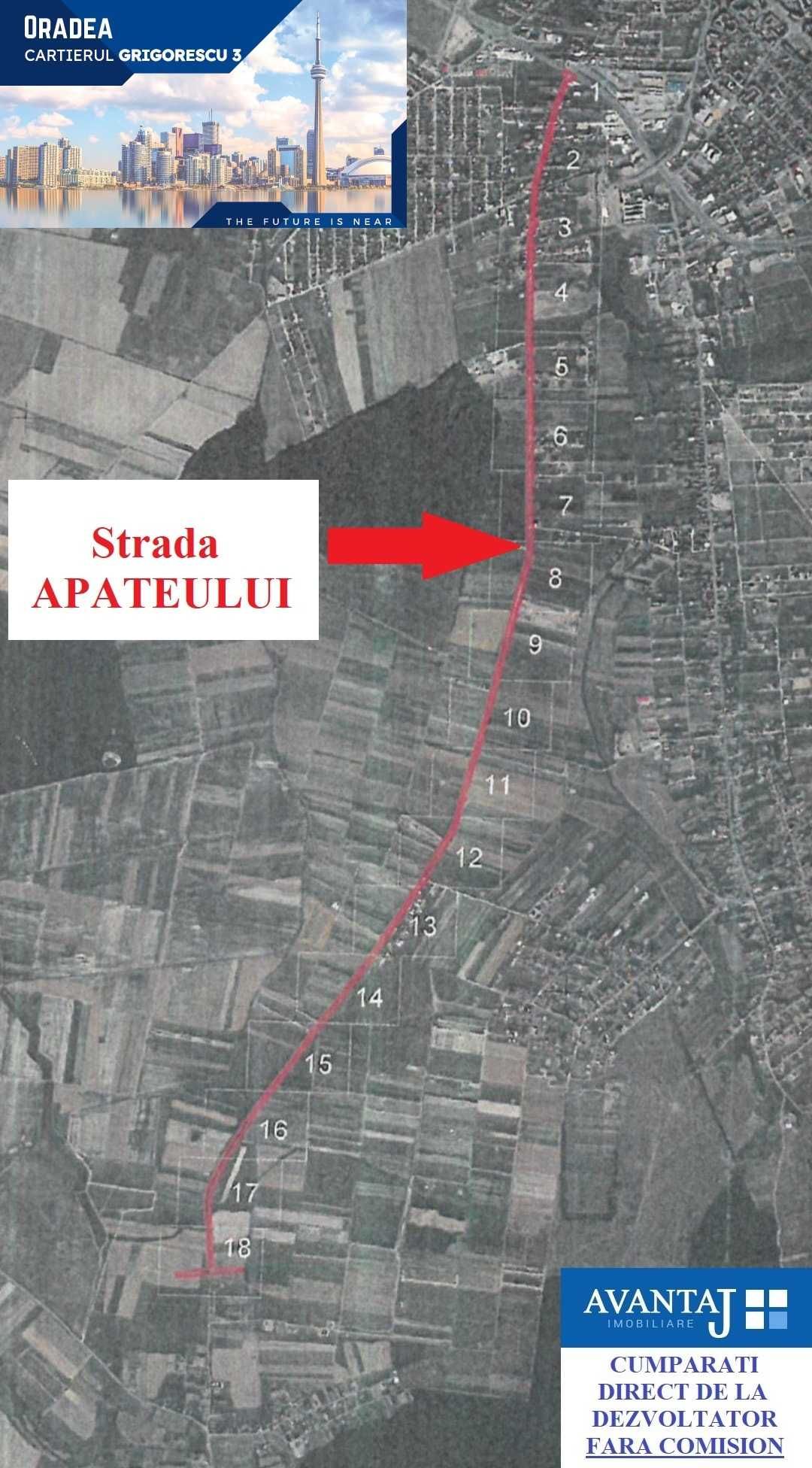 Teren 500 mp în cartierul GRIGORESCU 3 Oradea chiar la PĂDURE