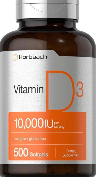 Vitamin D Витамин Д 10 000, 500 капсул из Америки.