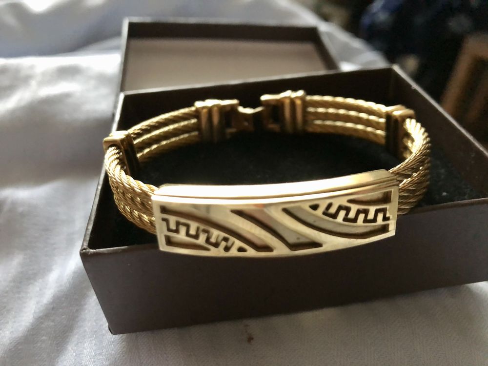 Bratara unisex inox auriu