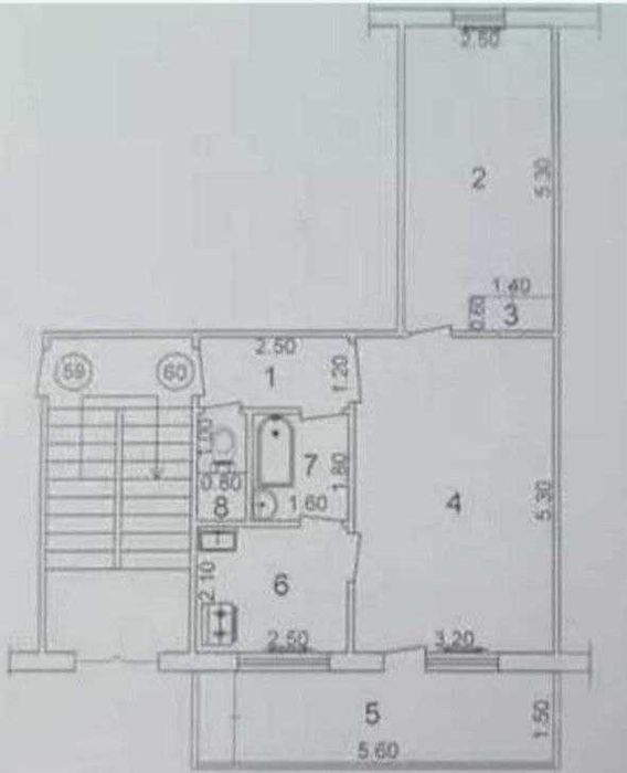 Продаётся 2/3/4 Юнусабад 7 . торец. 51м2. ор-р Альфраганус университет