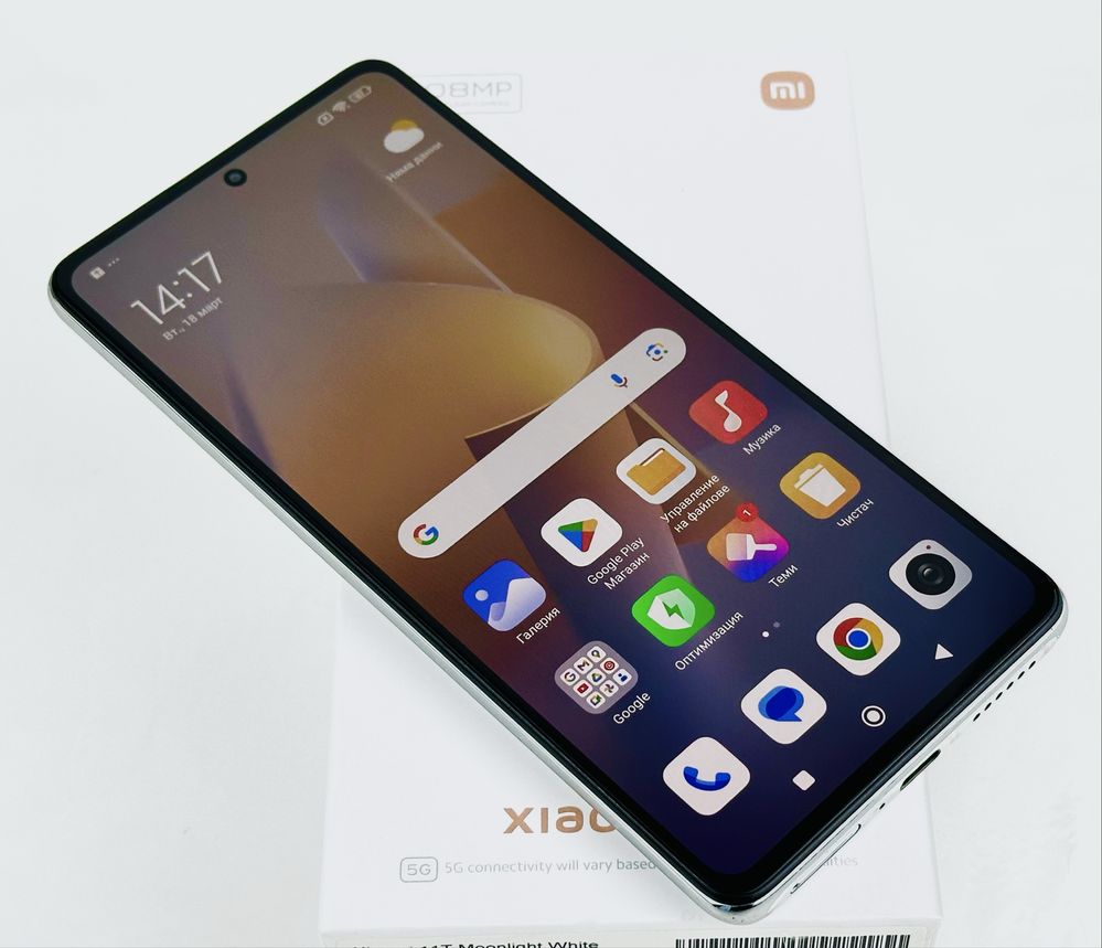 Xiaomi 11T 128GB 8RAM Moonlight White Перфектен! Гаранция!