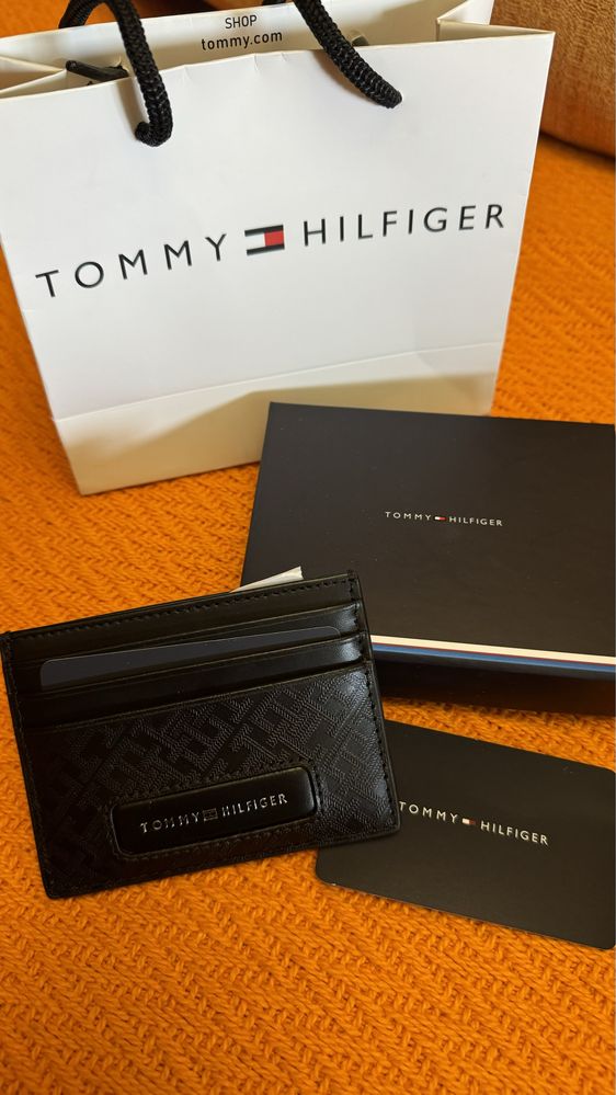 Картхолдер Tommy Hilfiger оригинал, натуральная кожа