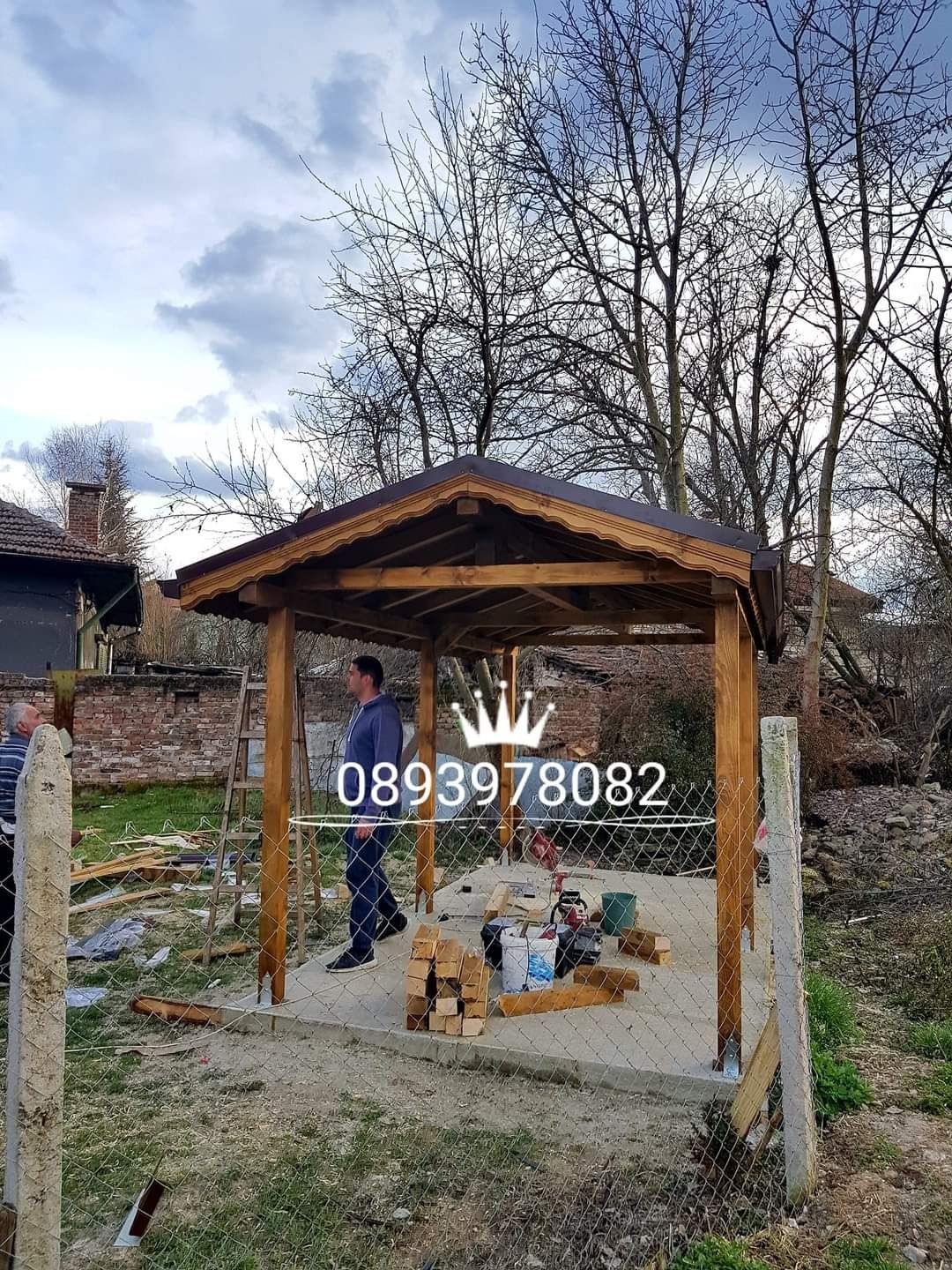 Дървени навеси Беседки Тераси Козирки Пергола  Декинг