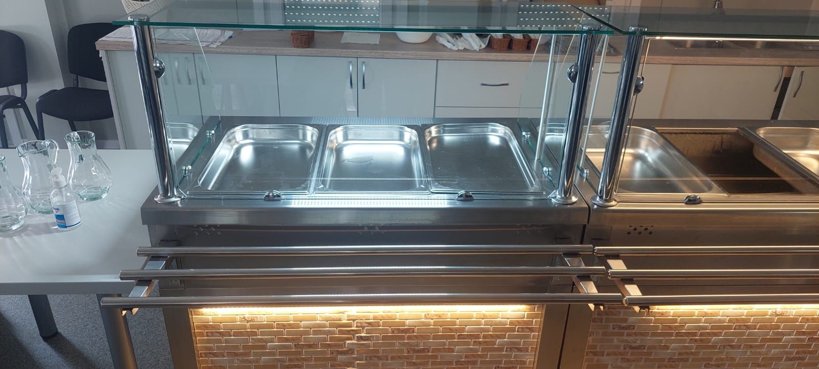 Vitrina calda + vitrina rece
