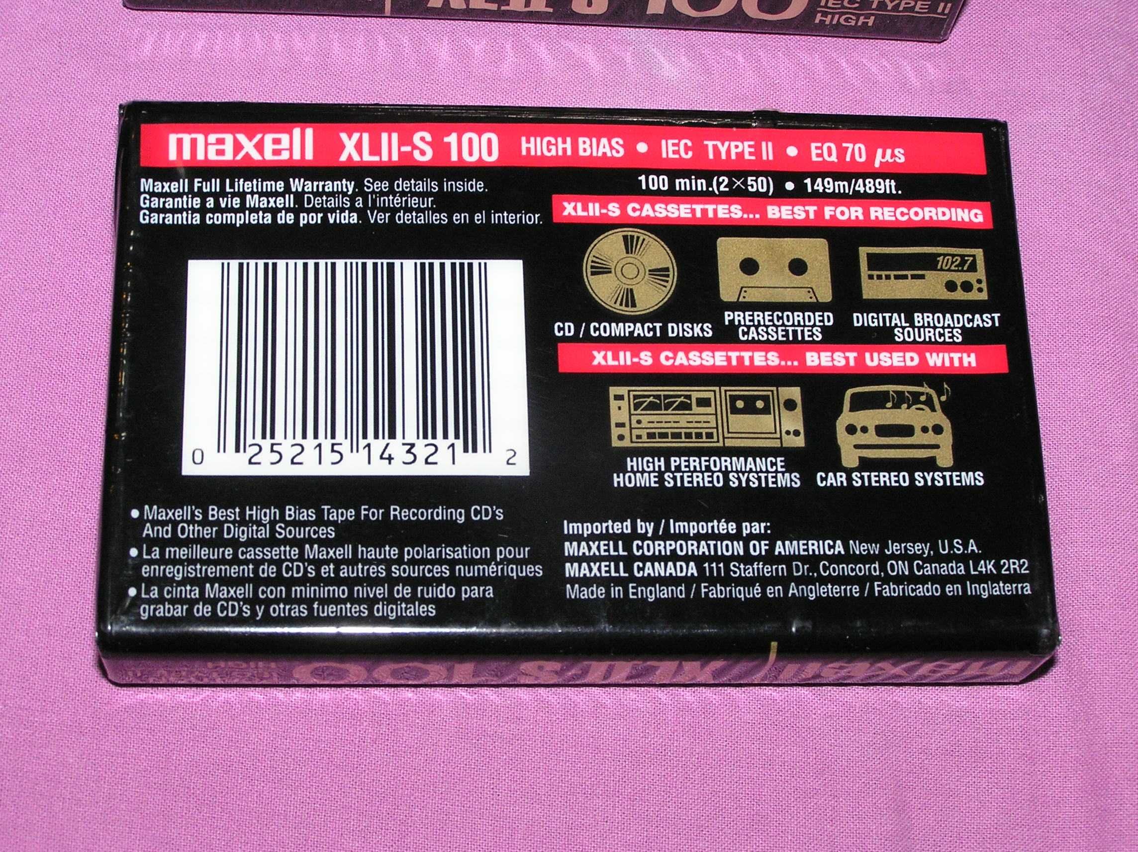 Casete audio Maxell