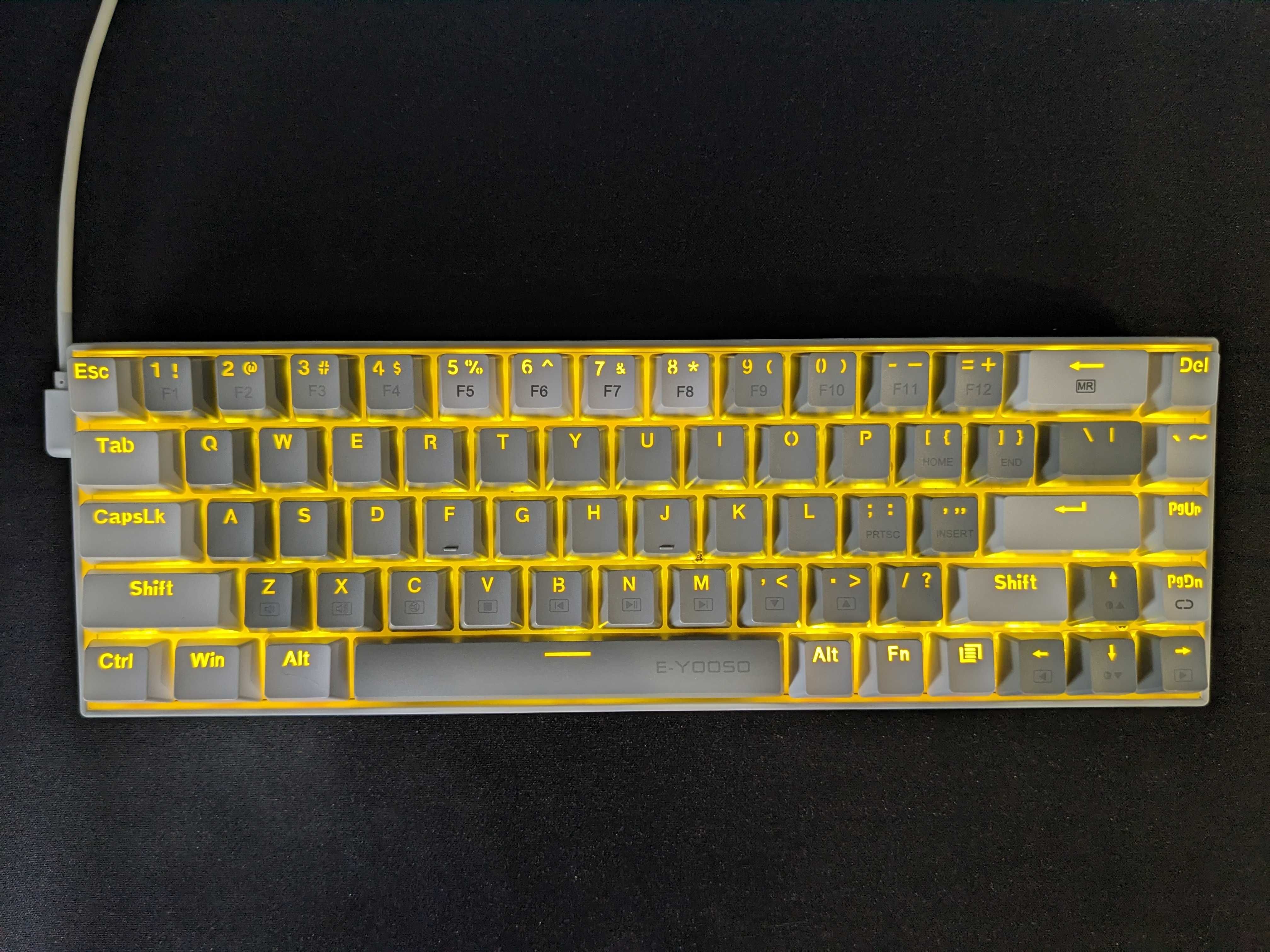 Механическая игровая клавиатура E-YOOSO Z686 (LED-подсветка, TKL, 65%)