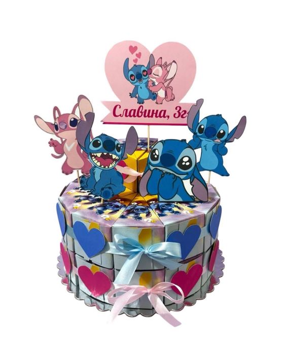 Картонена торта / подаръчета за детски рожден ден