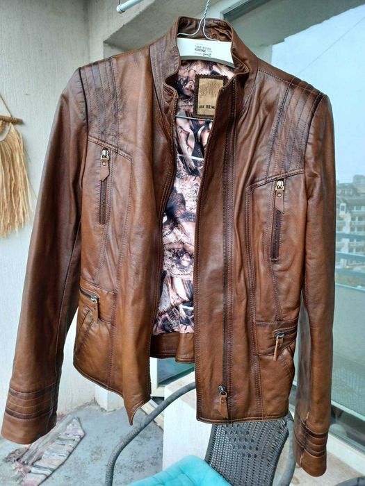 Дамско кожено яке, естествена кожа, S-размер