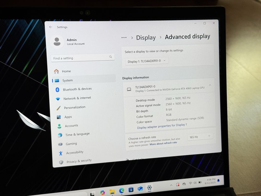 13.4’QHD+165Hz/i9-13900H/RTX 4060/Asus ROG Flow Z13/16GB LPDDR5/1TB