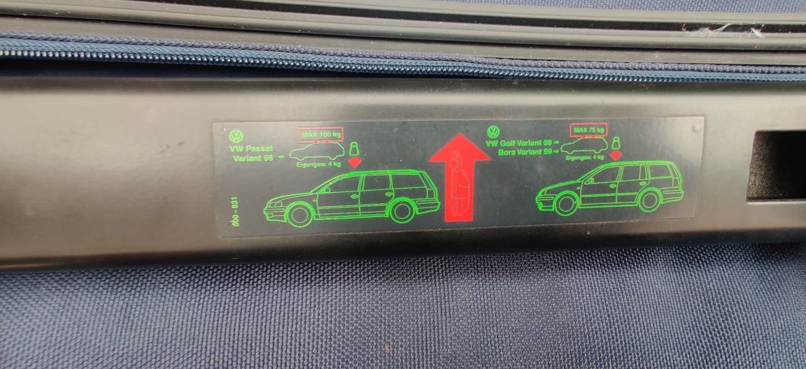 Bare transversale originale VW Passat Golf Bora Variant cu chei si hus