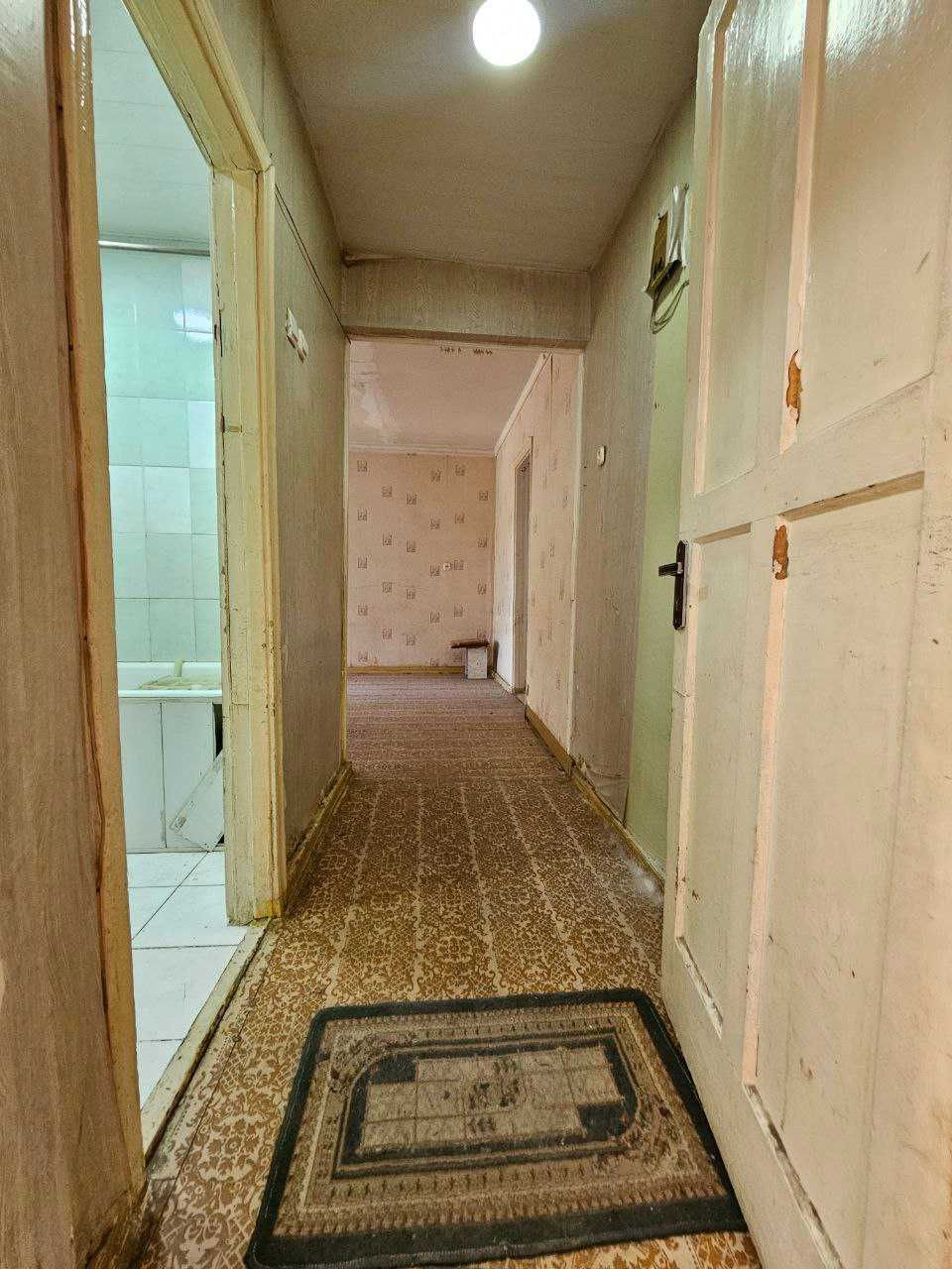 Авиагородок Аэропорт 2-комн 2/4 52 м² лоджия 2х6 м кирпич средняя