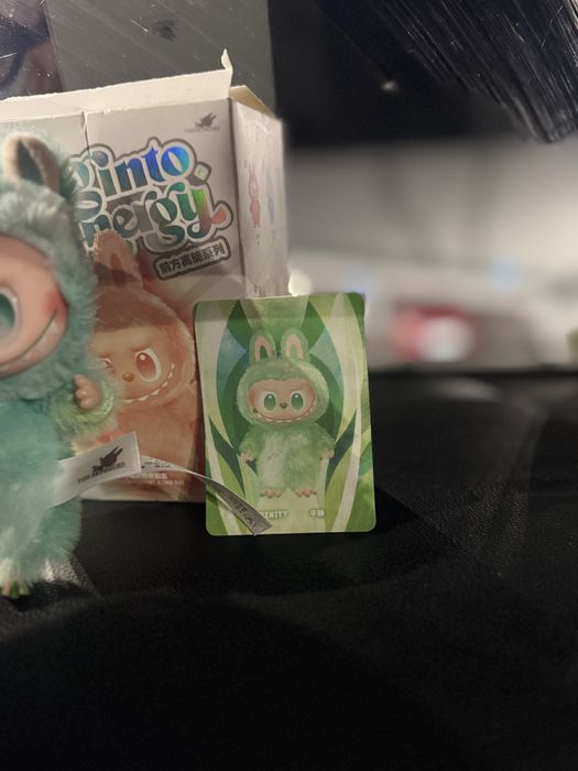 labubu big into energy serenity verde full box popmart