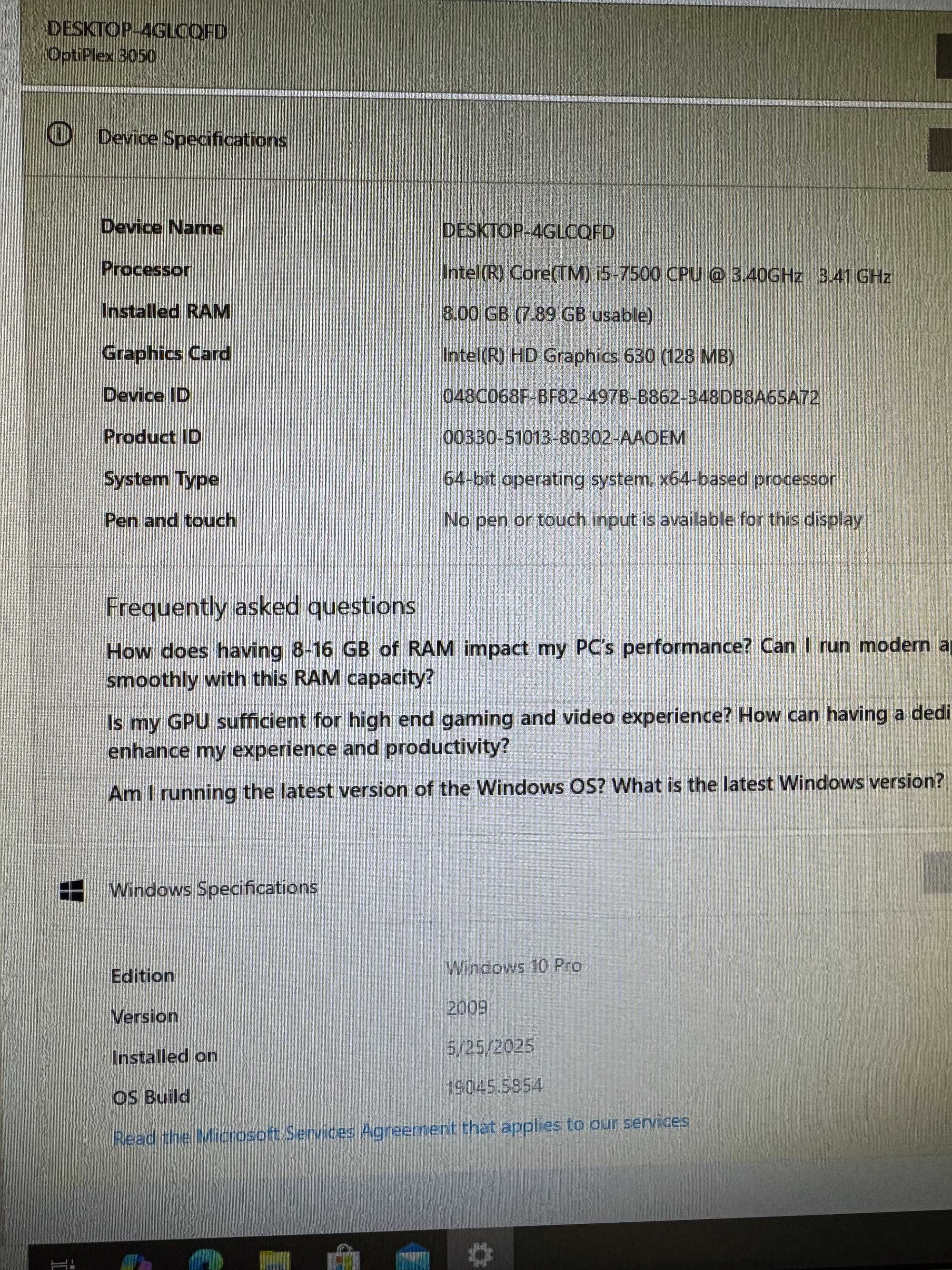 Dell Optiplex 3050