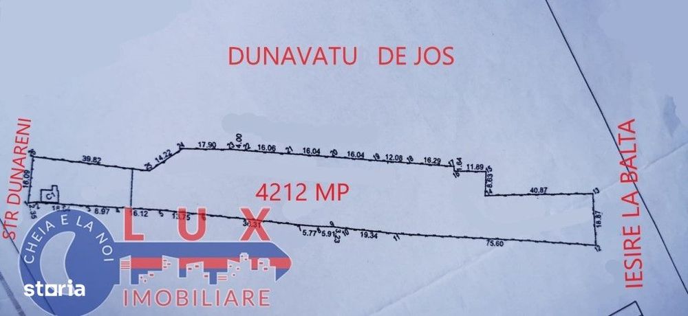 ID 7458 Teren intravilan * Dunavatu de Jos