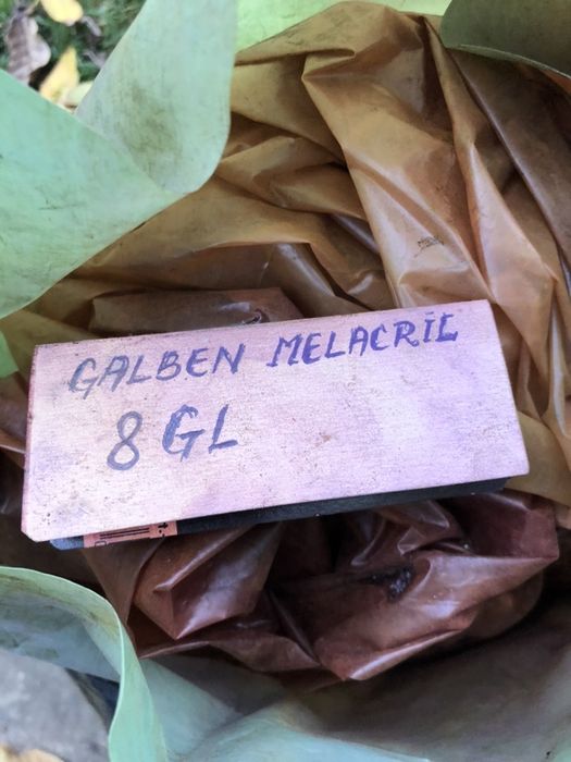 Vopsea,colorant pulbere Galben Melacril, pentru vopsit textile etc.