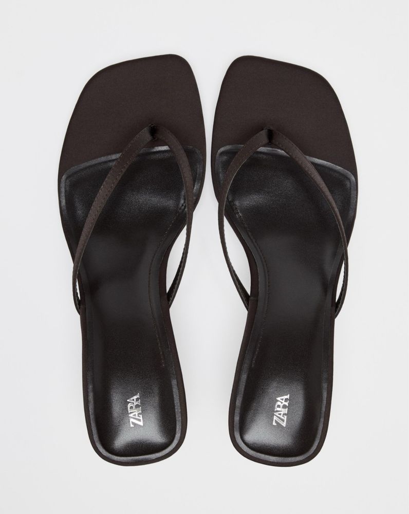 Чехли/Сандали с нисък ток Zara / 39