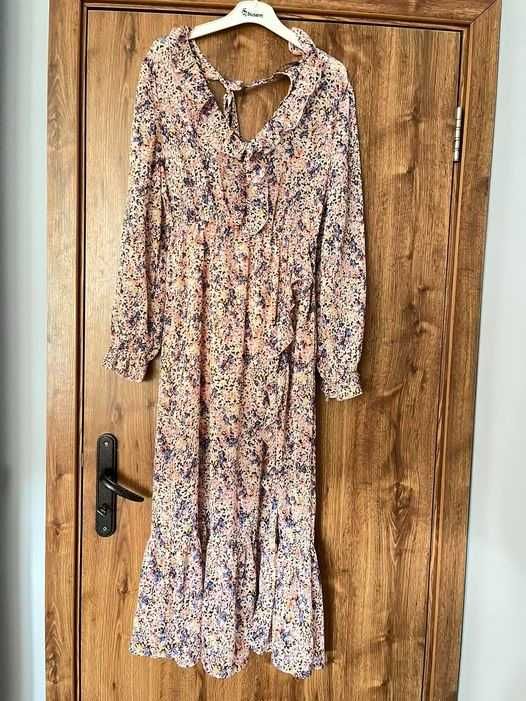 ZARA дълга ефирна рокля