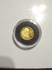 Златна монета - Богородица с Младенеца  1.55 гр.