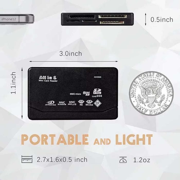 Card reader USB all in one - cititor carduri toate tipurile intr-unul