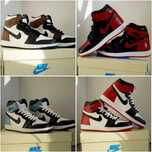 Adidasi JORDAN 1 Retro High Patent Bred, Mocha, Obsidian, OG Black Toe