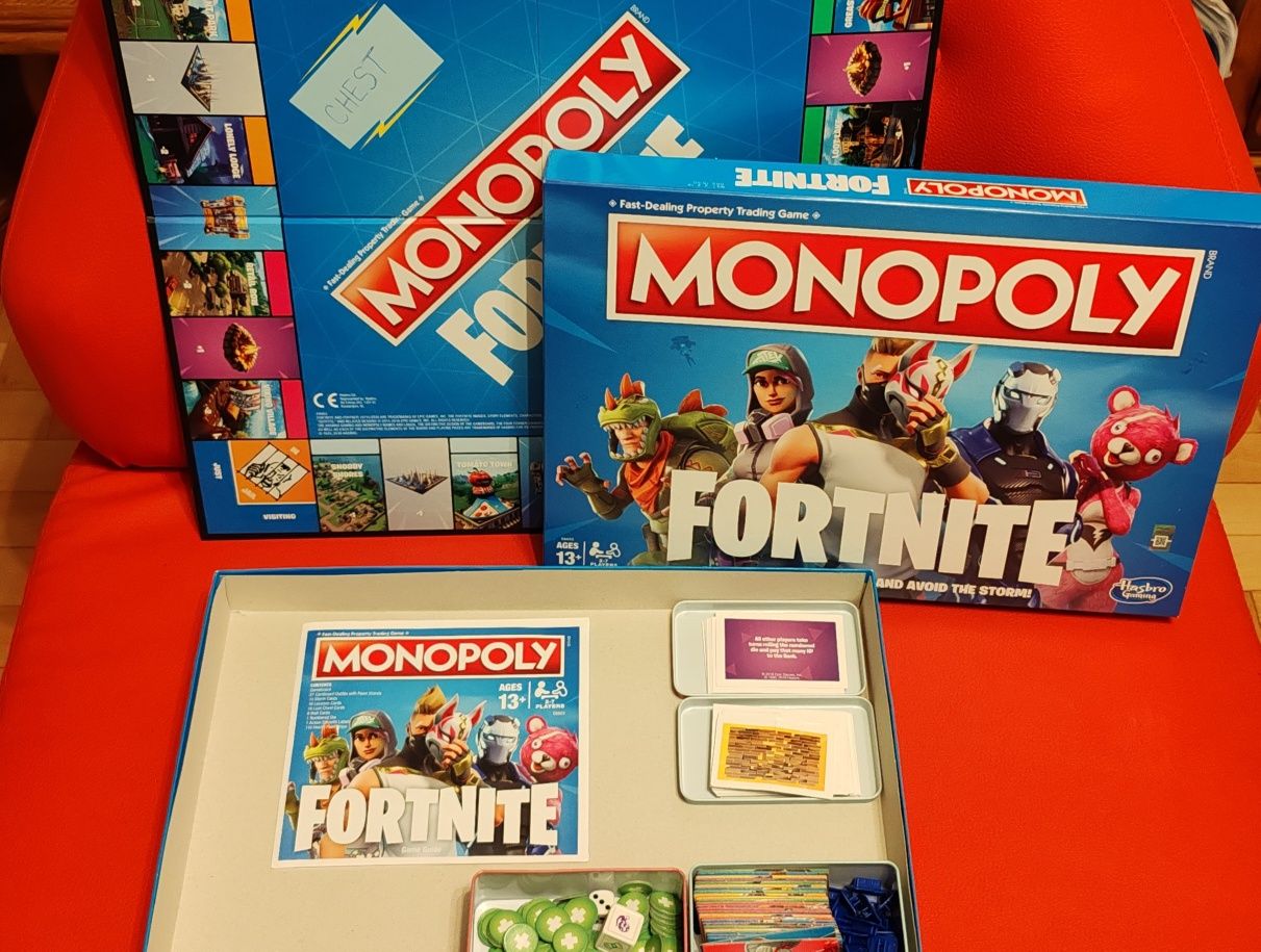 Joc Monopoly Fortnite +BONUS 6 figurine