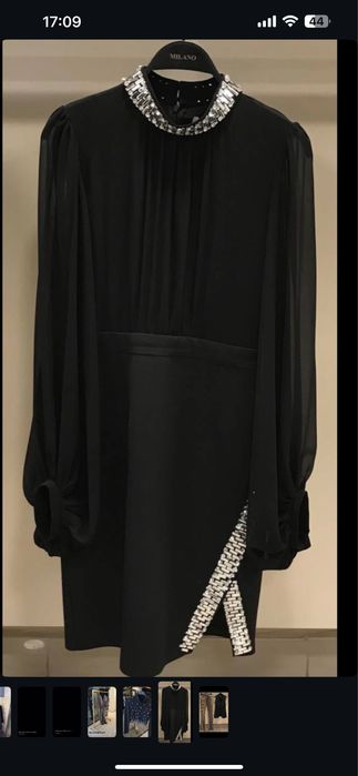 Дамска рокля маркова с камъни