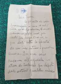 Scrisoare veche limba Italiana