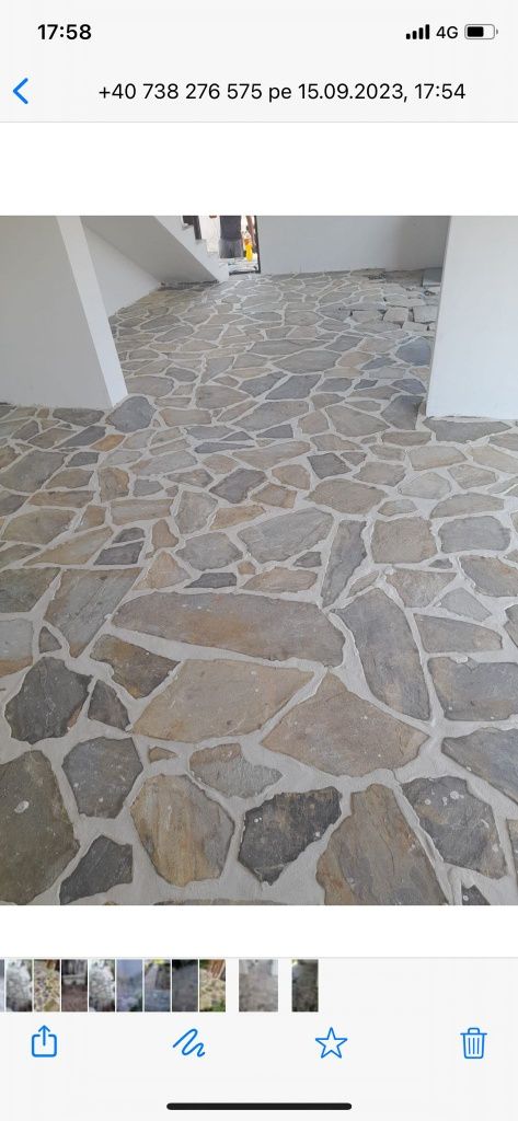 Piatră naturala decorativă Asigur transport și montaj