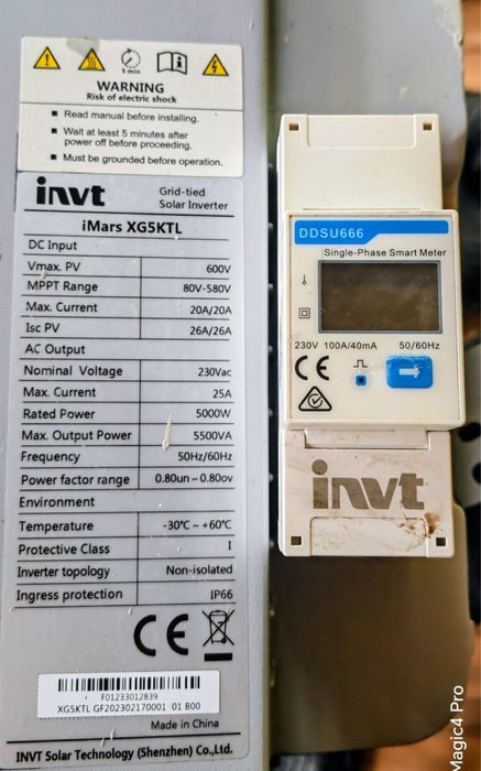 Invertor On-Grid INVT XG5KTL Monofazat 5kW, 5000W