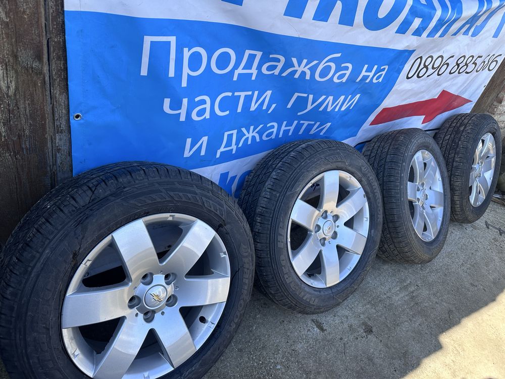 17 5х115 джанти с летни гуми