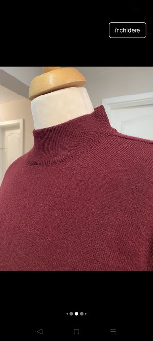 Pulover bordo, L, F.FERRARO