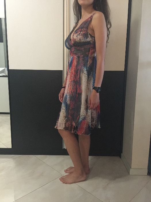 ELIZABETH - лятна копринена рокля с подплата номер 40