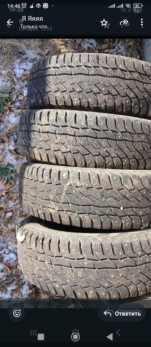 Резина зимняя бу 215/65/16
