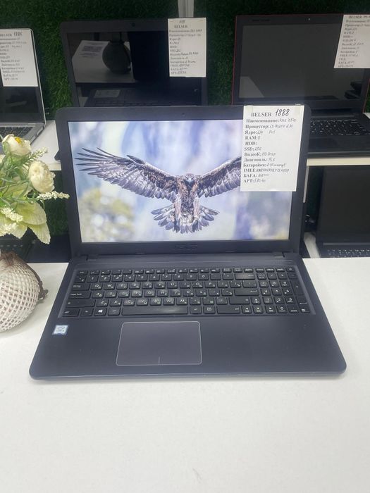 FULHD Легки Офисный ноутбук Asus Corei3/7 память256 гарантия+подарок