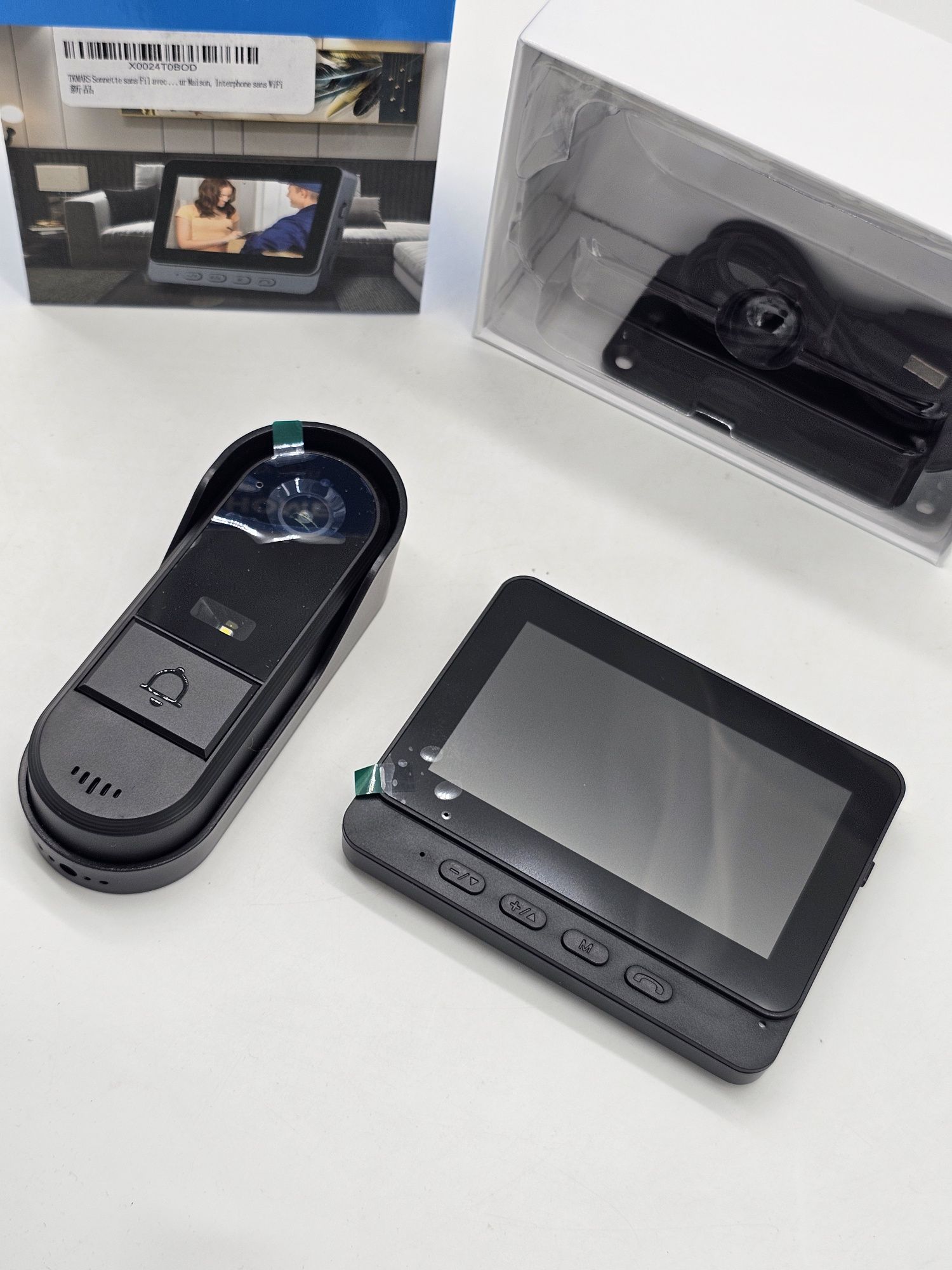 TKMARS Sonerie fără fir cu cameră Video Interfon fără WiFi 1080P, NOU