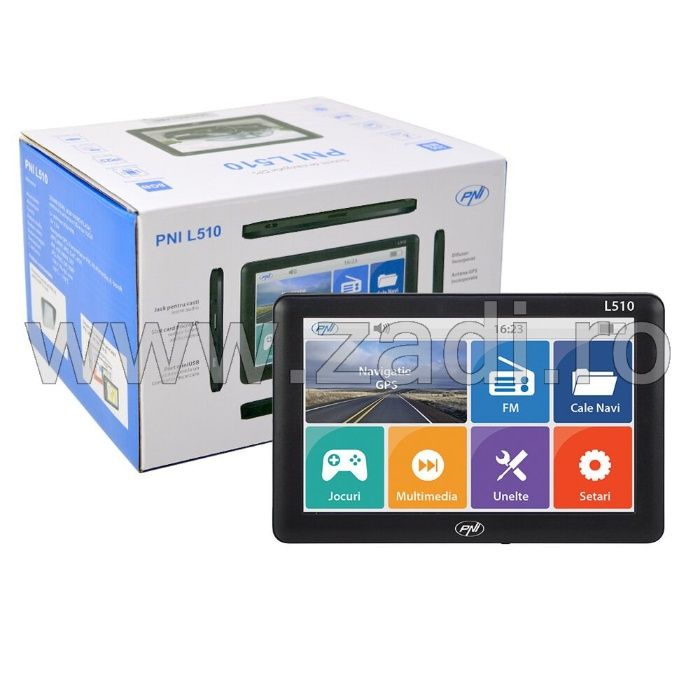 GPS PNI L510-ecran 5"- 256 ram - 8gb memorie Full Europa-actualizat