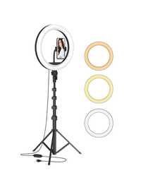 Lampa circulara Ring Light si umbrelă pentru fotografii, LED SMD