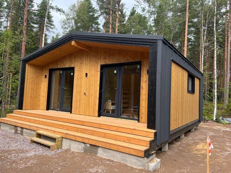 Construim case si cabane din lemn stil A Frame, folosind materiale de