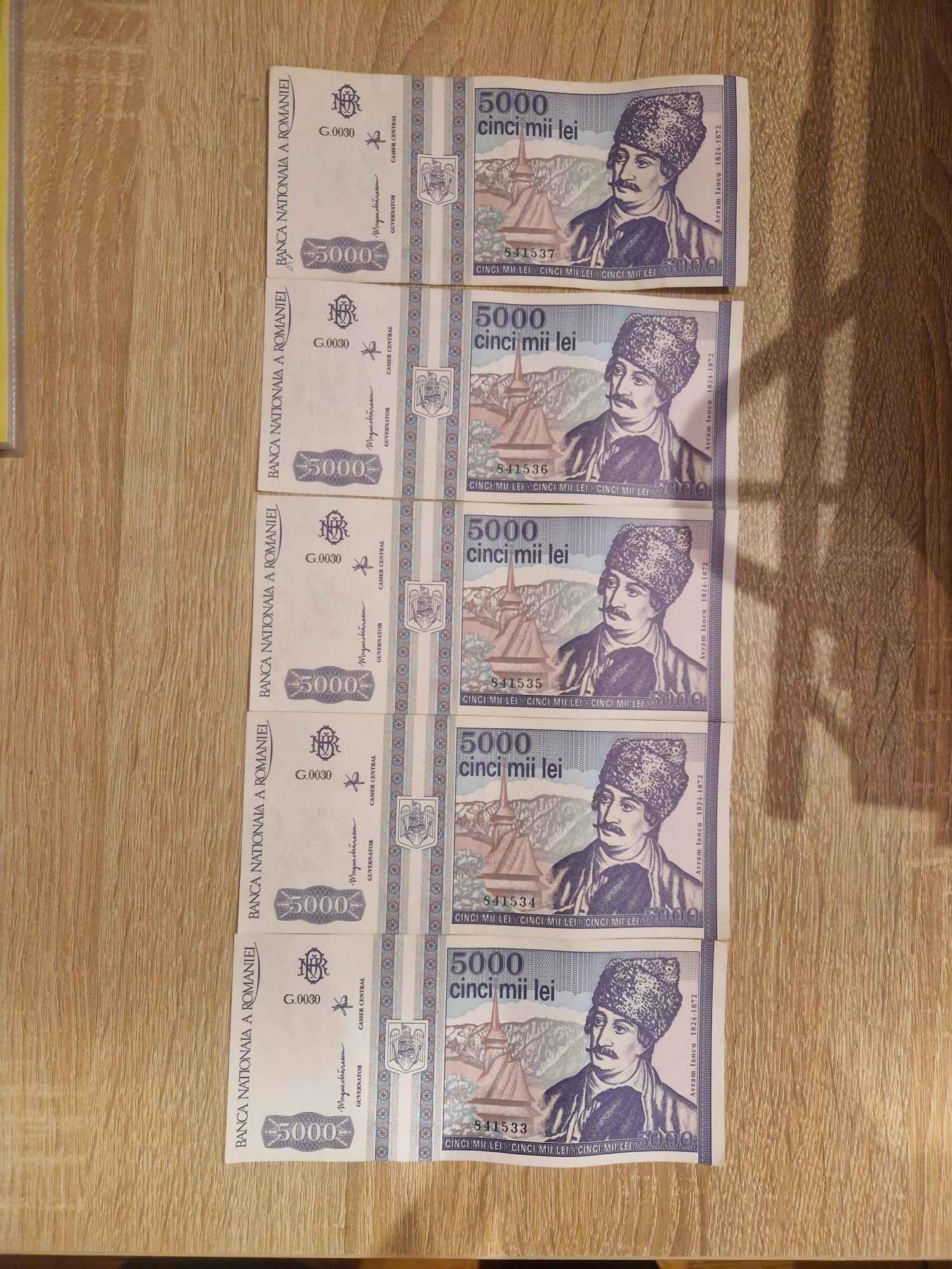 Bancnote 5000lei din mai 1993
