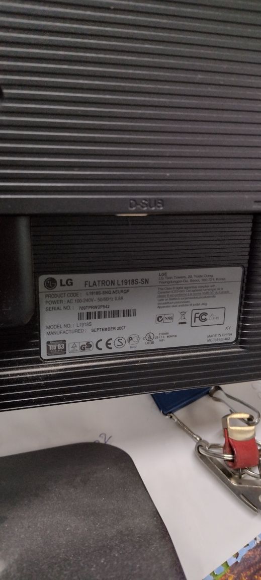 Monitor LG FLATRON L1918S
