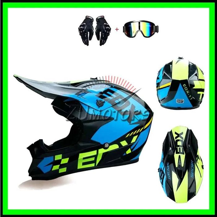 Casca Moto Atv Cross Enduro Downhill - EDX - M / L / XL