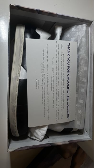 Pantofi The Gallerist Geneva Black & White