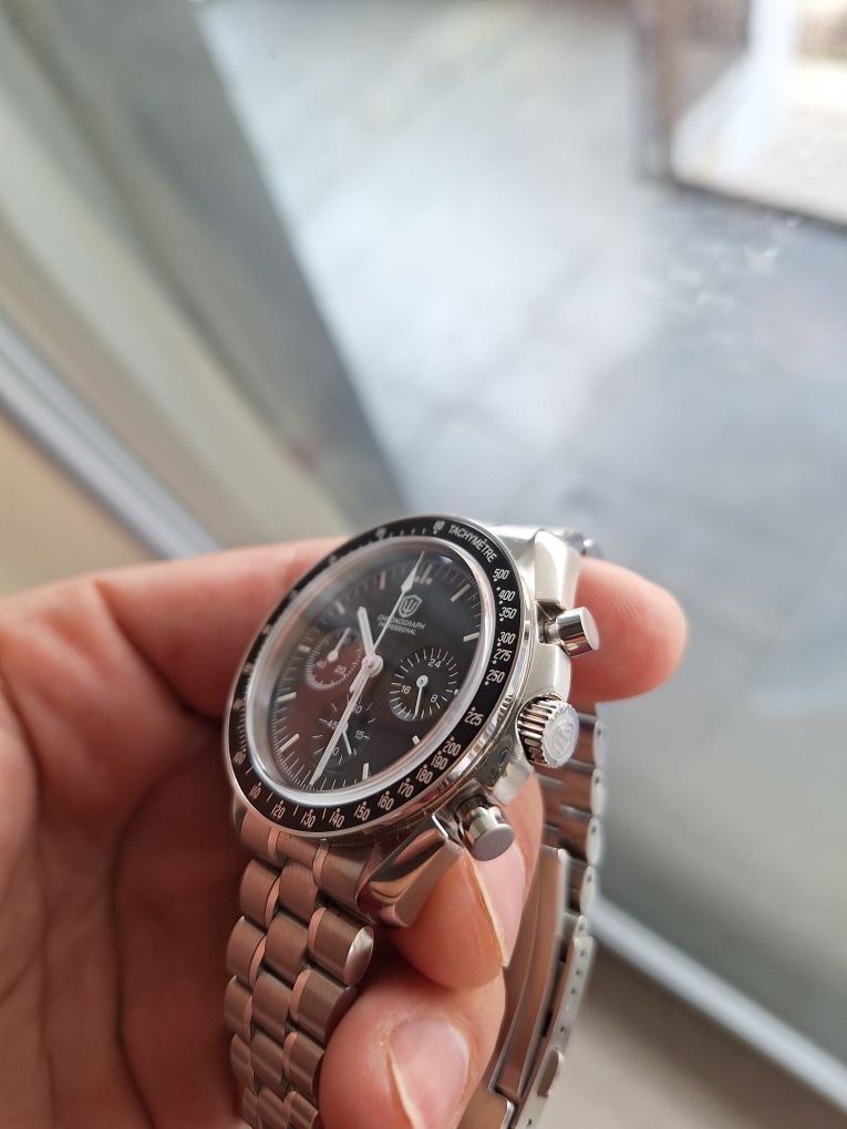 Ceas Watchdives, vk63 cronograf, omagiu omega speedmaster