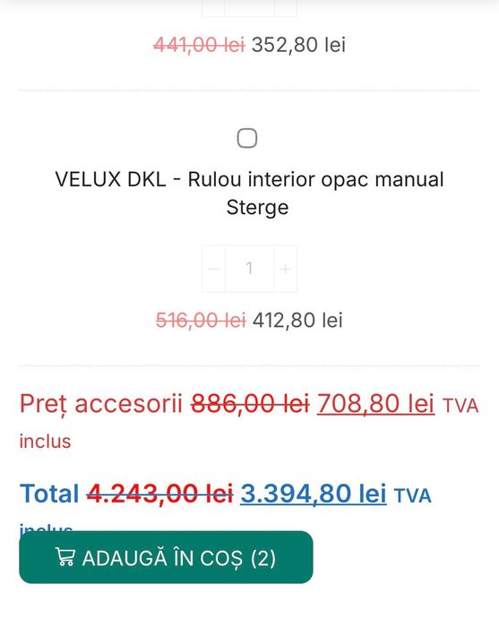 Ferestre de mansardă cu rama de etanșare Velux NOI