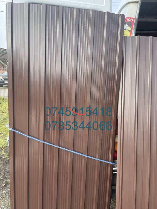 Tablă cutată colorată și zincată