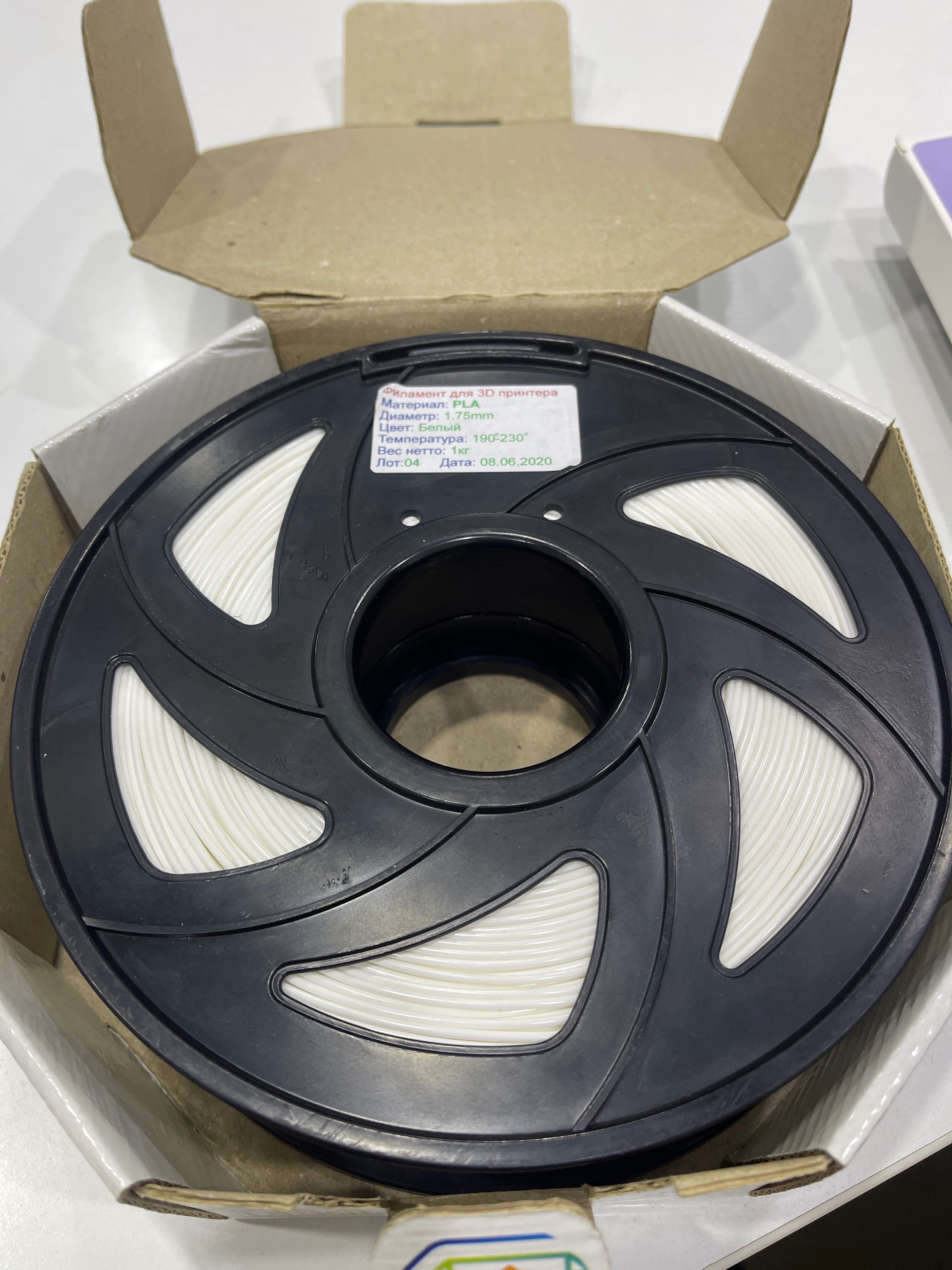 3d printer filament белого цвета филамент для три д печати