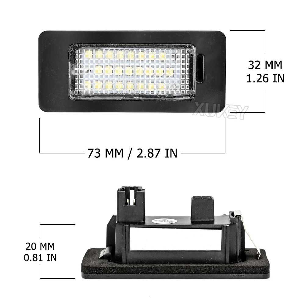 LED плафони заден регистрационен номер АУДИ Шкода Фолксваген