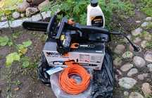Електрически трион Worx WG305E 1100W 25 см +удължител+масло за 147лв